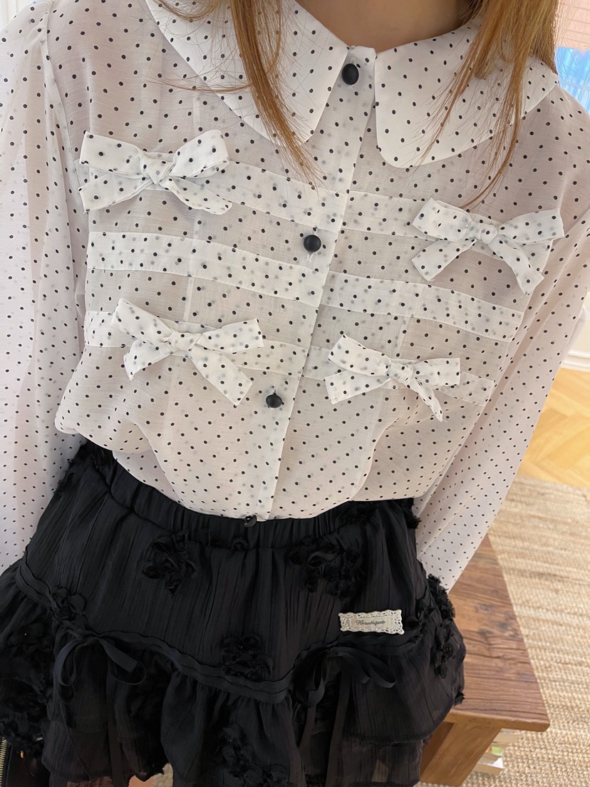 BOUTIQUE-L韓國直郵㊣女士新品人氣職業時尚休閑襯衫蕾絲衫BOUTIQUE-L襯衫/蕾絲衫