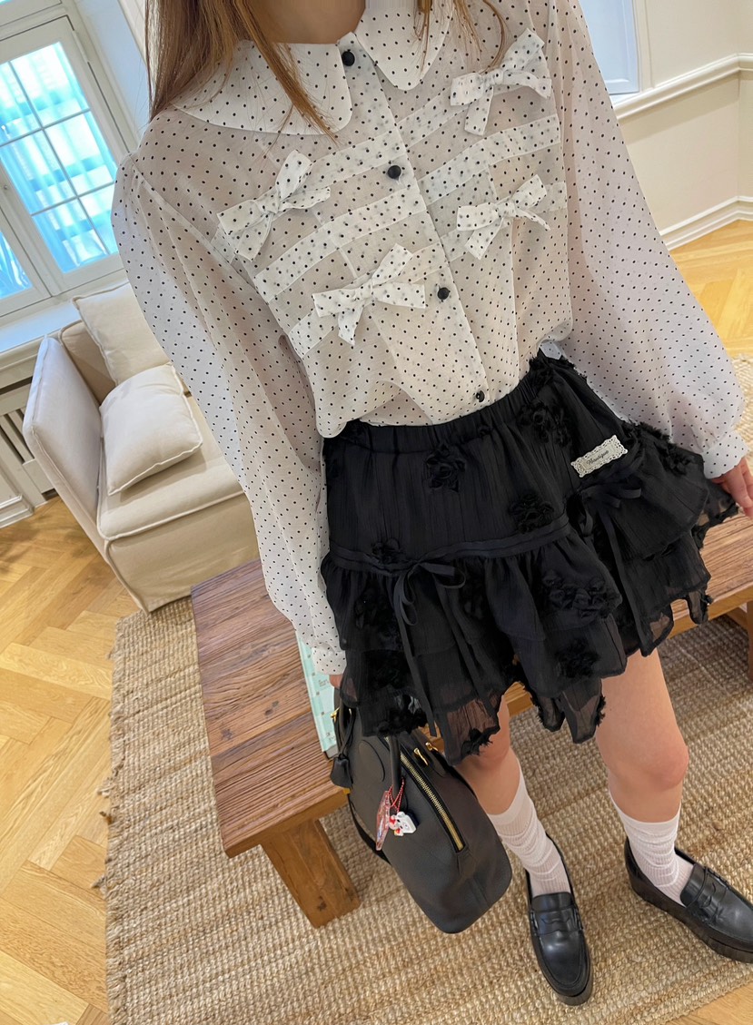 BOUTIQUE-L韓國直郵㊣女士新品人氣職業時尚休閑襯衫蕾絲衫BOUTIQUE-L襯衫/蕾絲衫圖色2