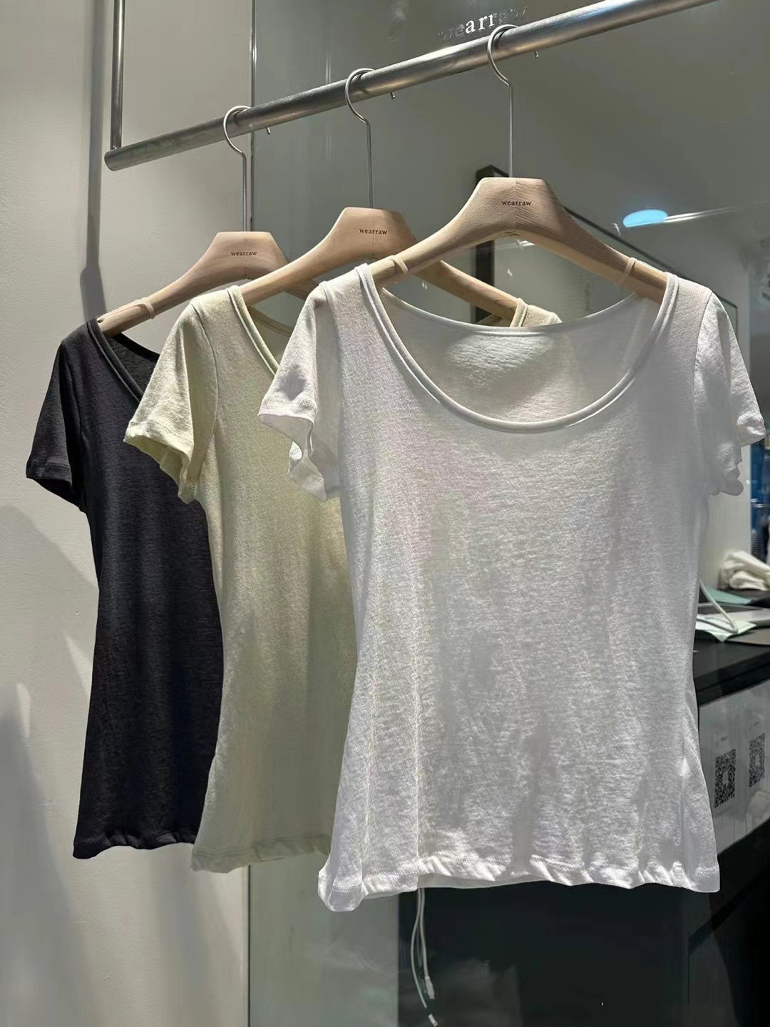 WEARRAW東大門㊣實拍女士新款職業25春夏熱賣真品推薦休閑T恤WEARRAWT恤圖色1左一色