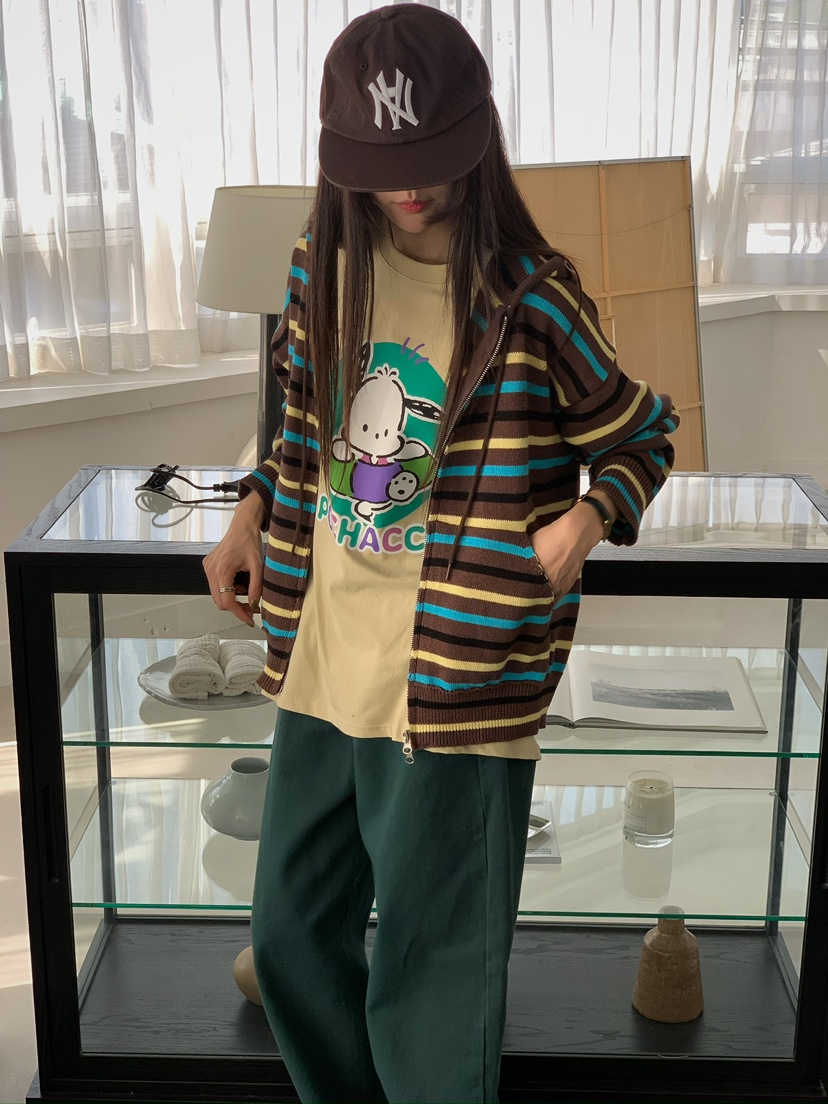 CAMEL-P東大門㊣直郵女裝新款職業針織衫Sale兜帽Came_l 家針織衫