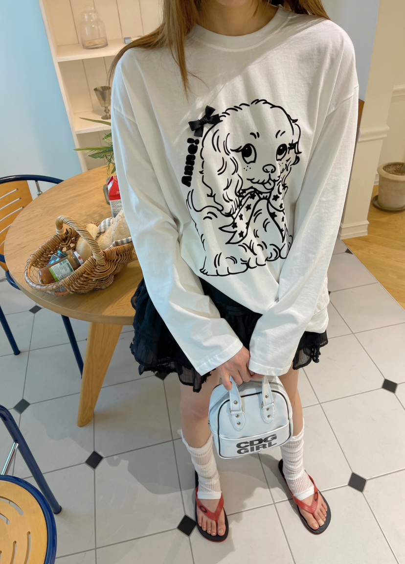 BOUTIQUE-L東大門㊣實拍女裝新款職業推薦熱賣25春夏長袖T恤BOUTIQUE-L長袖T恤