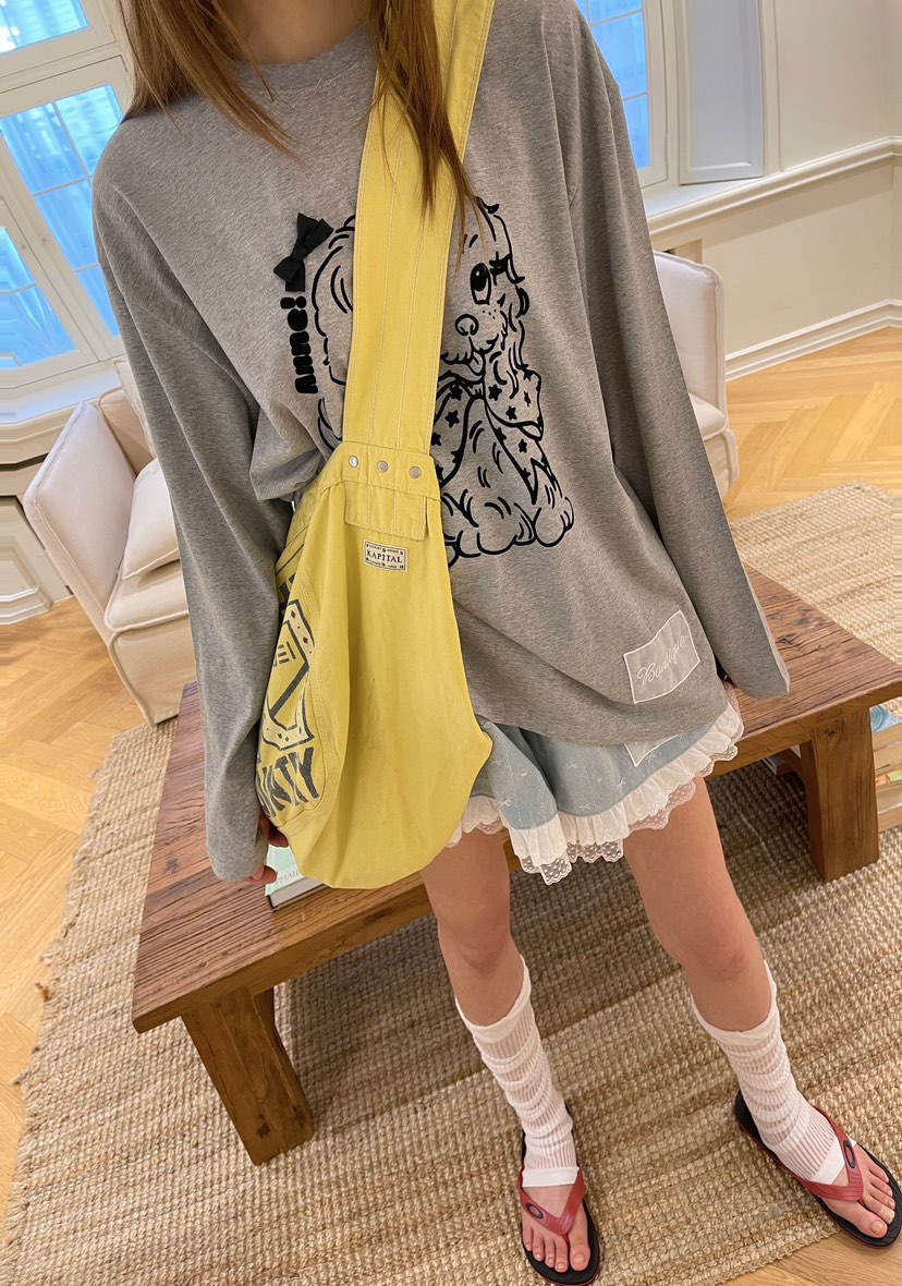 BOUTIQUE-L東大門㊣實拍女裝新款職業推薦熱賣25春夏長袖T恤BOUTIQUE-L長袖T恤