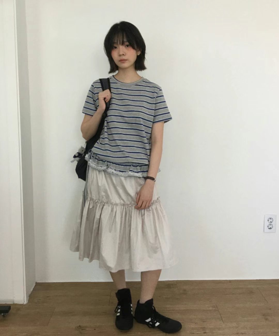 TREEAN-트리안-T韓國代購㊣女士新款25春夏休閑半身裙中短裙TREEAN半身裙/中短裙
