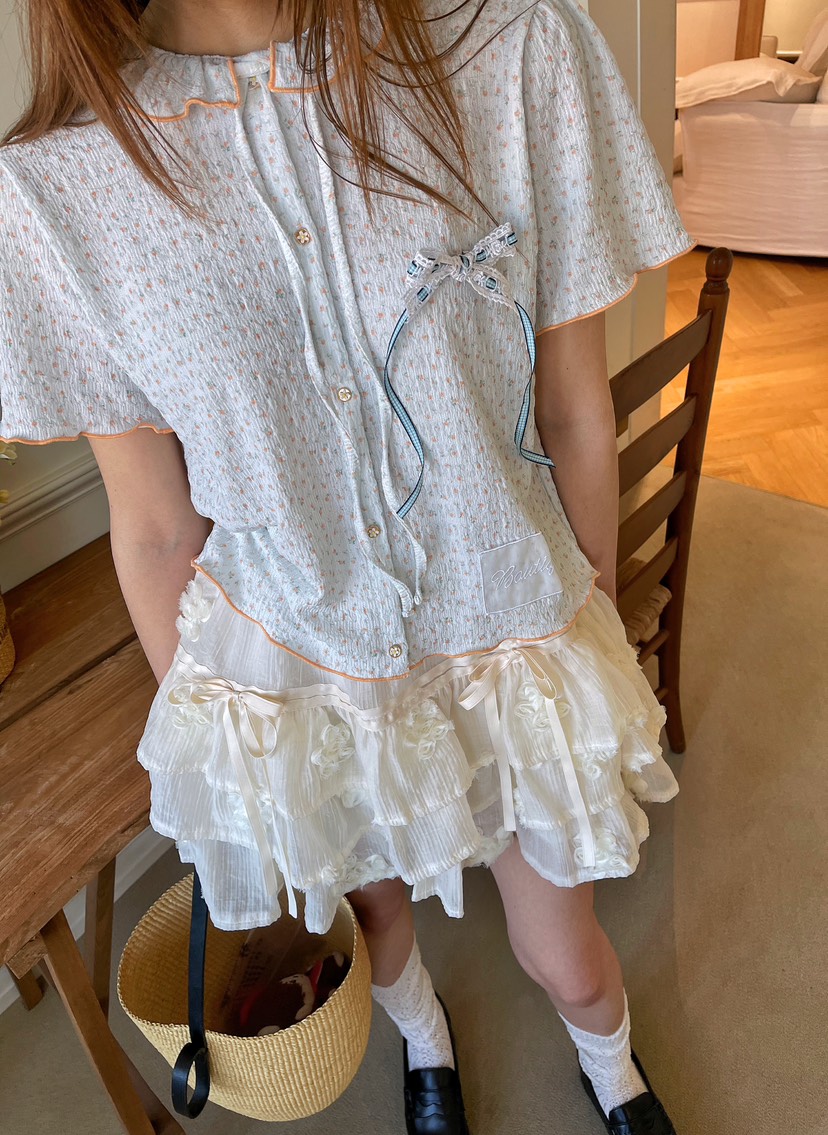 BOUTIQUE-L東大門㊣代購女裝新款熱賣休閑推薦時尚襯衫蕾絲衫BOUTIQUE-L襯衫/蕾絲衫