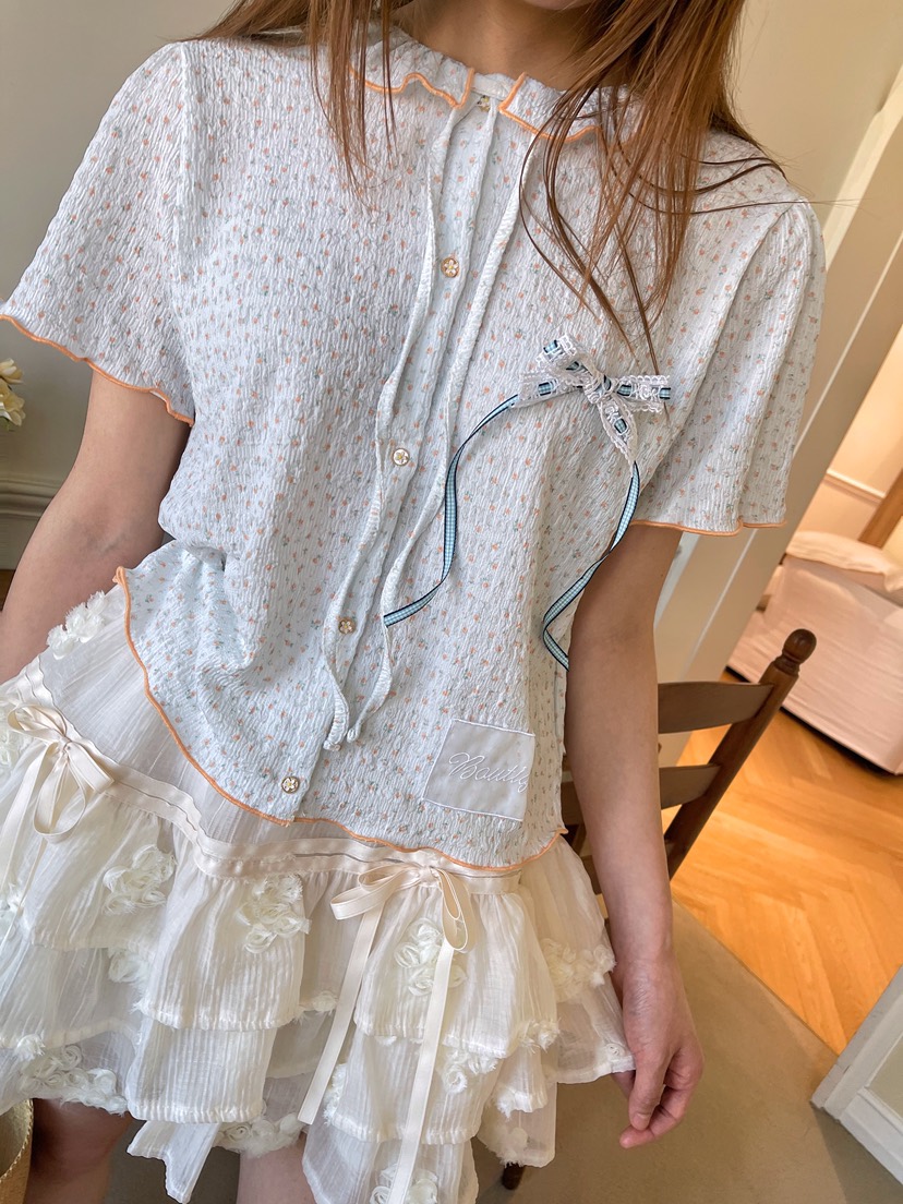 BOUTIQUE-L東大門㊣代購女裝新款熱賣休閑推薦時尚襯衫蕾絲衫BOUTIQUE-L襯衫/蕾絲衫