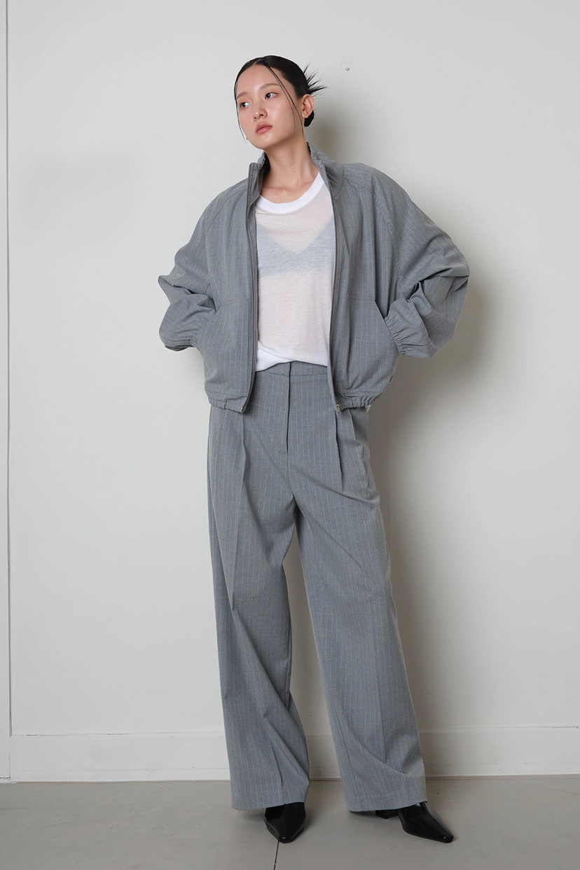 GENTLE B東大門㊣直郵女裝新品休閑人氣25春夏夾克高領條紋GENTLE B夾克