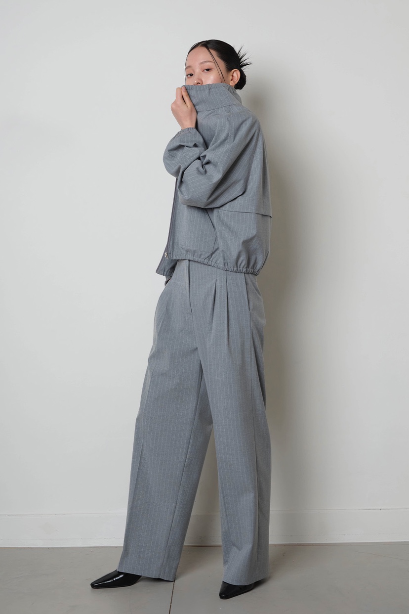 GENTLE B東大門㊣直郵女裝新品休閑人氣25春夏夾克高領條紋GENTLE B夾克