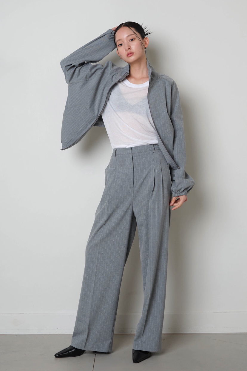 GENTLE B東大門㊣直郵女裝新品休閑人氣25春夏夾克高領條紋GENTLE B夾克