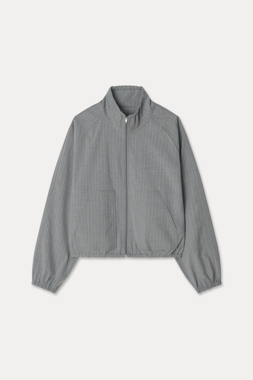 GENTLE B東大門㊣直郵女裝新品休閑人氣25春夏夾克高領條紋GENTLE B夾克