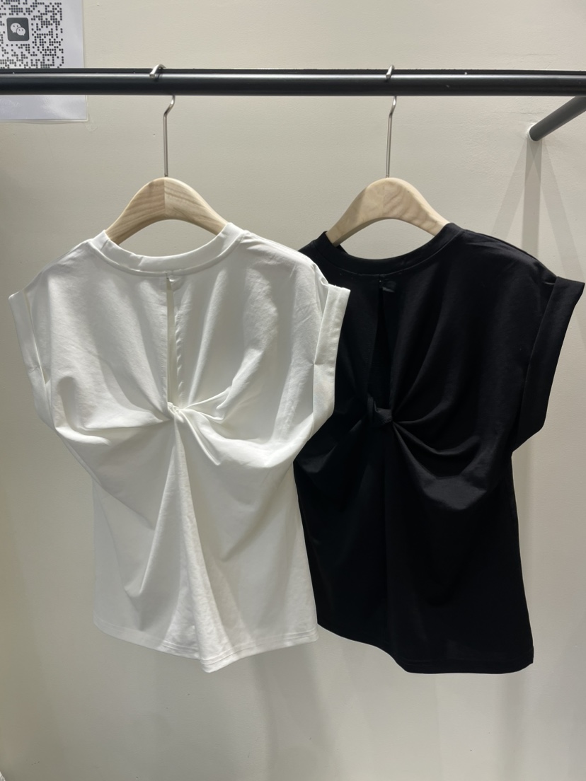 NEOUL韓國代購㊣女裝新款職業25春夏休閑推薦真品人氣時尚T恤NEOUL/ahin雙領標簽T恤