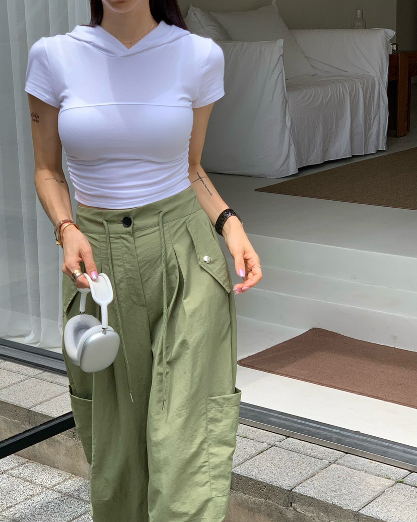 REVE CITE-L韓國代購㊣女士新品25春夏人氣時尚T恤連帽衫REVE CITET恤