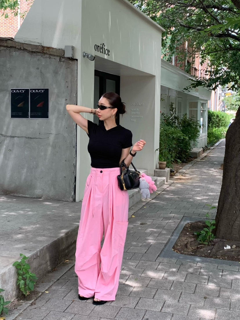 REVE CITE-L韓國代購㊣女士新品25春夏人氣時尚T恤連帽衫REVE CITET恤圖色3