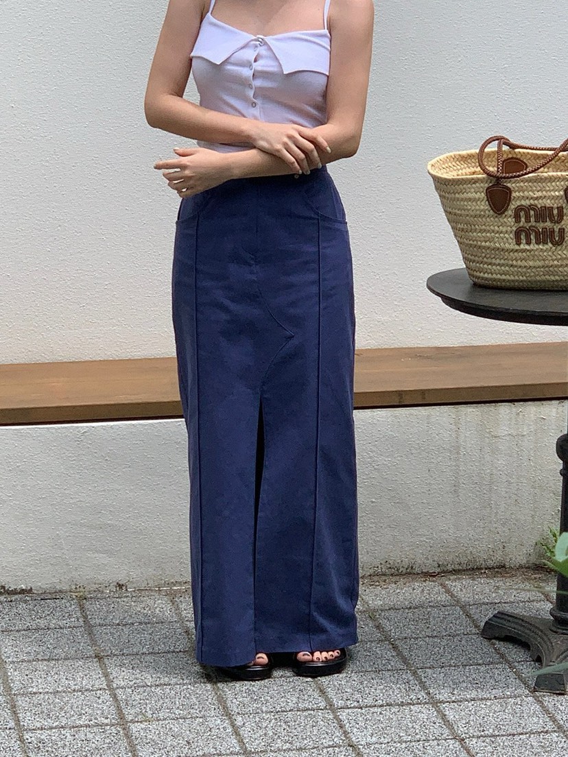 REVE CITE-L東大門㊣實拍女士新品人氣時尚休閑25春夏長裙REVE CITE長裙