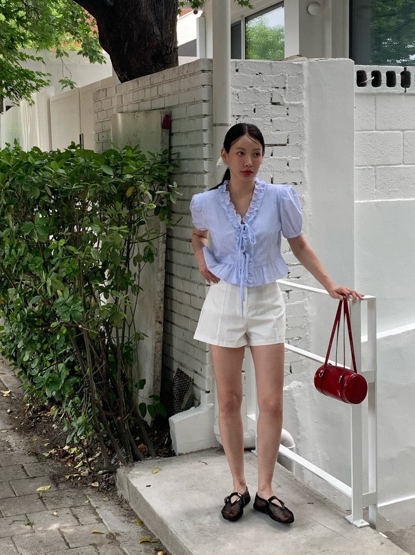 REVE CITE-L東大門㊣直郵女士新款推薦休閑人氣25春夏短褲REVE CITE短褲