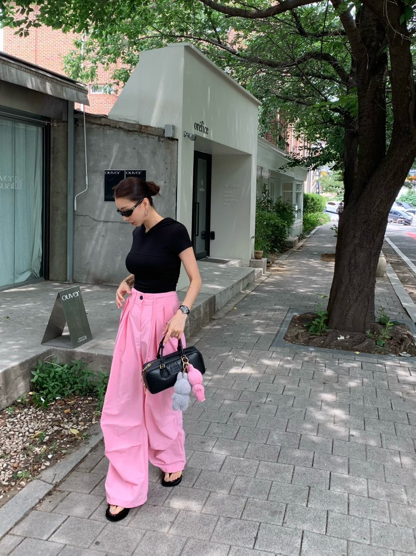 REVE CITE-L韓國代購㊣女士新款休閑熱賣真品職業休閑褲插肩REVE CITE休閑褲