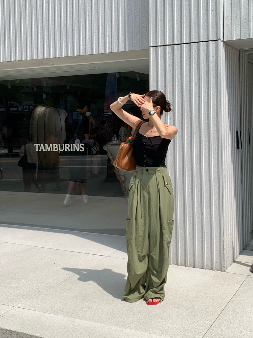 REVE CITE-L韓國代購㊣女士新款休閑熱賣真品職業休閑褲插肩REVE CITE休閑褲