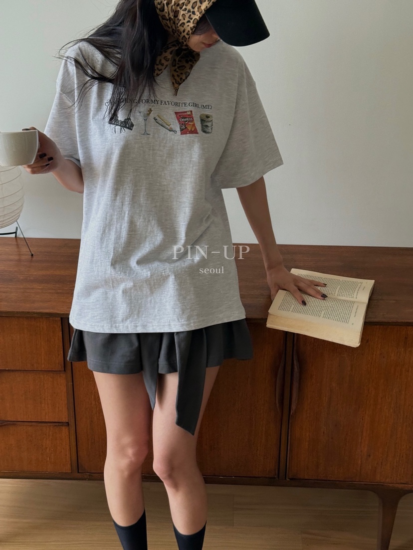 PIN-UP東大門㊣實拍女士新款人氣時尚25春夏推薦休閑真品T恤PIN-UPT恤