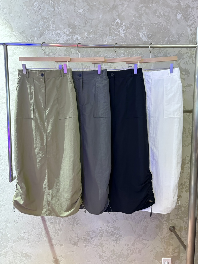 PIN-UP韓國代購㊣女士新品推薦時尚人氣職業熱賣25春夏長裙口袋PIN-UP長裙