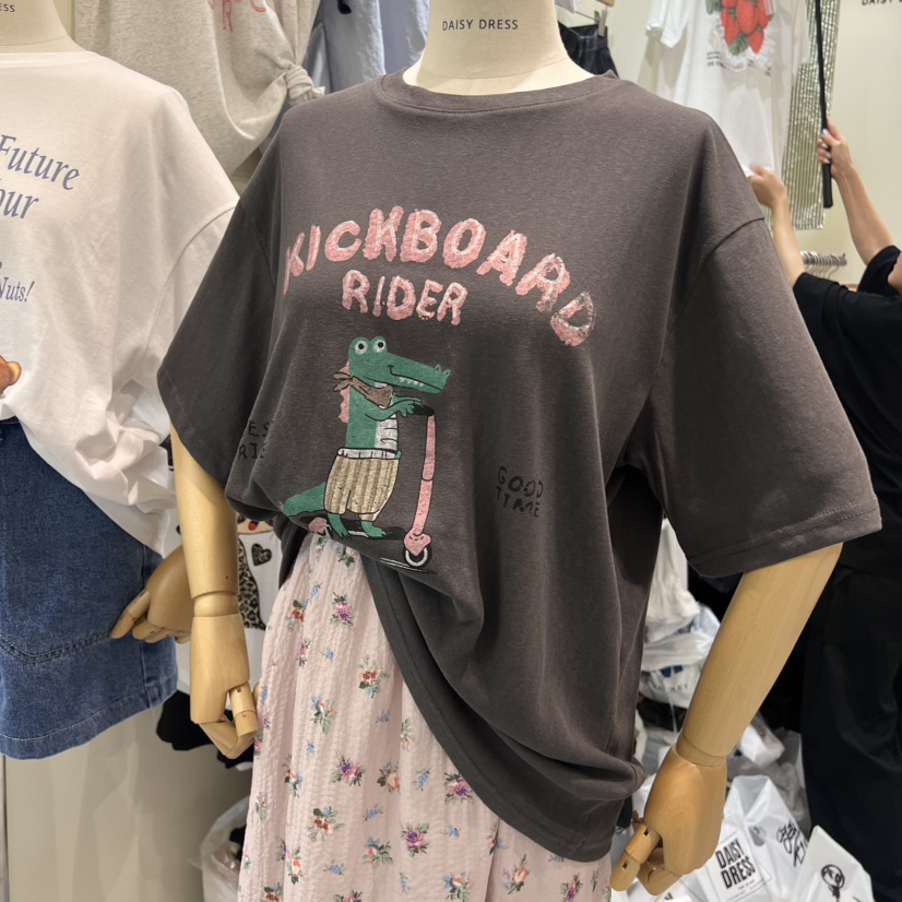 DAISY DRESS韓國代購㊣女裝新款真品時尚25春夏休閑推薦T恤DAISY DRESST恤