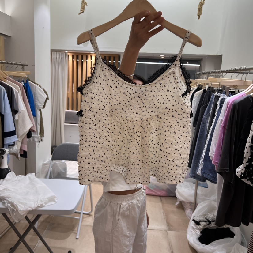 DRE韓國直郵㊣女裝新品休閑時尚推薦25春夏職業熱賣吊帶背心ARANCIA吊帶/背心