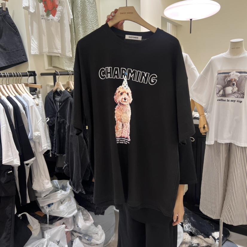 DAISY DRESS東大門㊣代購女士新款時尚職業推薦人氣真品T恤DAISY DRESST恤圖色2
