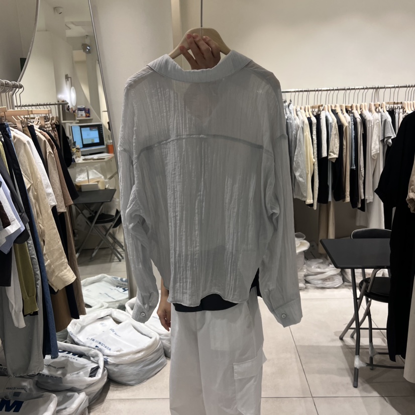 NAVYBURST韓國直郵㊣女士新品人氣推薦休閑職業熱賣襯衫蕾絲衫NAVY BURST襯衫/蕾絲衫