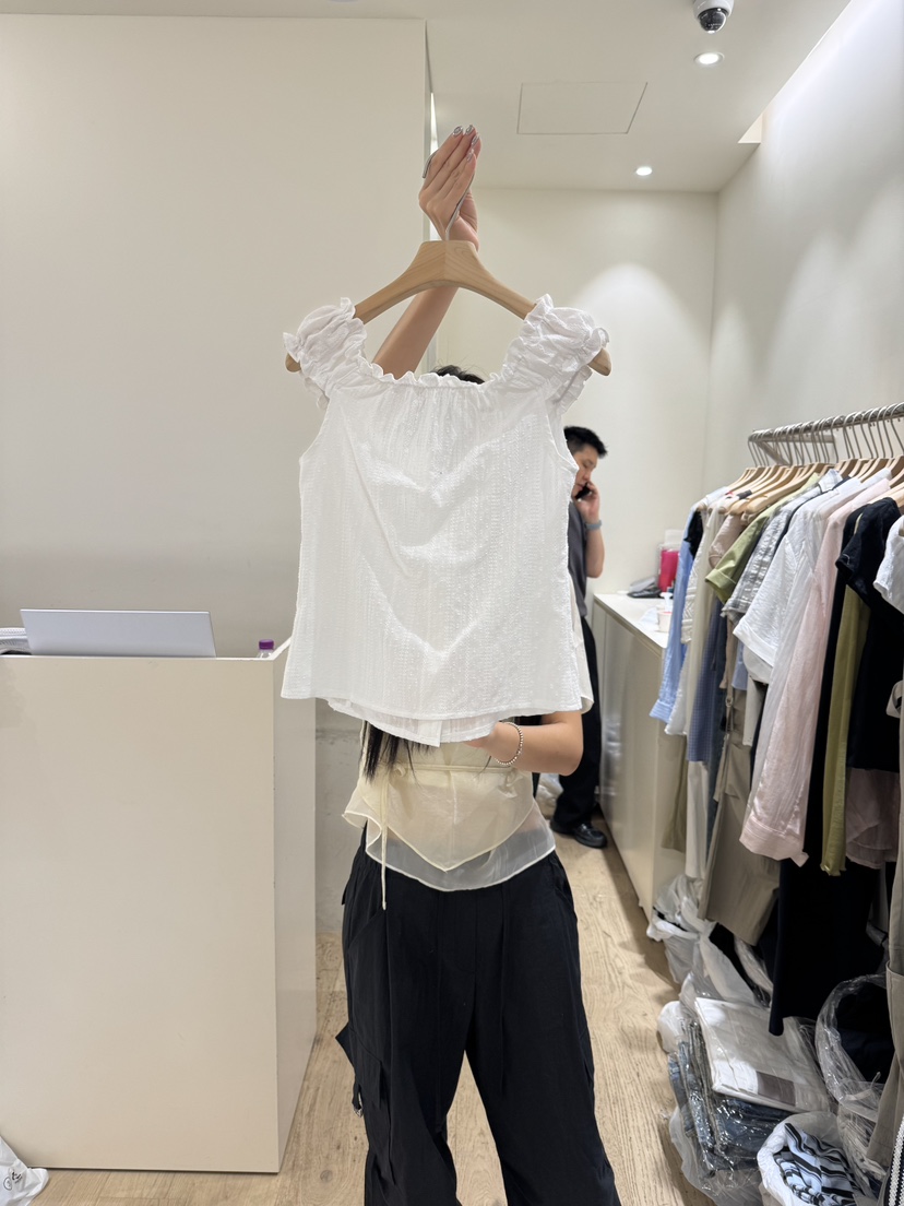 FLOWER-L東大門㊣代購女士新品真品時尚25春夏吊帶背心柔軟FLOWER吊帶/背心