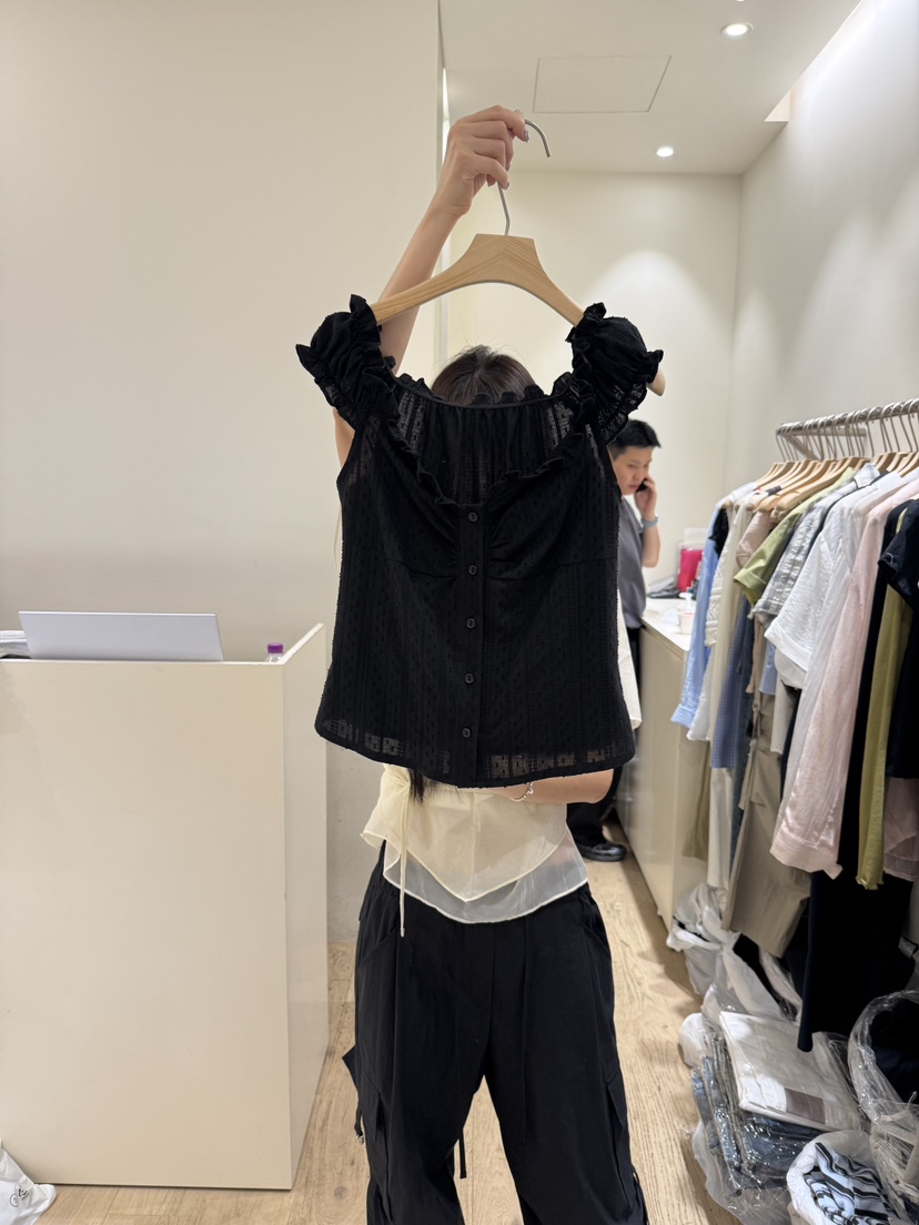 FLOWER-L東大門㊣代購女士新品真品時尚25春夏吊帶背心柔軟FLOWER吊帶/背心圖色2