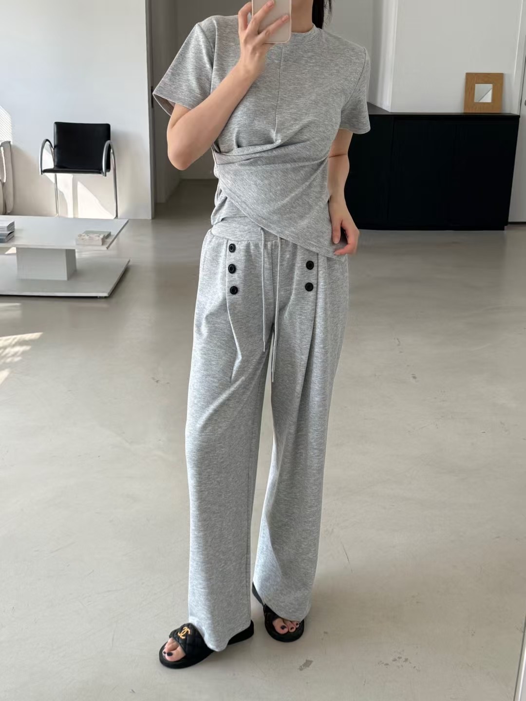 BOUND韓國代購㊣女士新品人氣25春夏職業熱賣時尚推薦休閑褲BOUND休閑褲圖色2