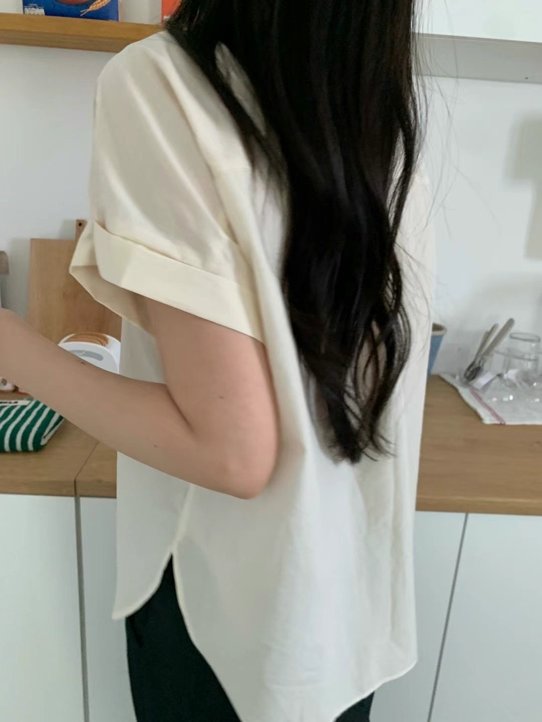 ALLU韓國直郵㊣女裝新品熱賣職業推薦時尚人氣25春夏襯衫蕾絲衫ALLU襯衫/蕾絲衫