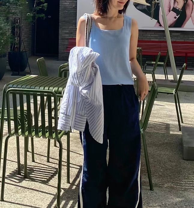 IRVING PLACE韓國直郵㊣女士新款職業25春夏時尚人氣吊帶背心ONEBYONE吊帶/背心