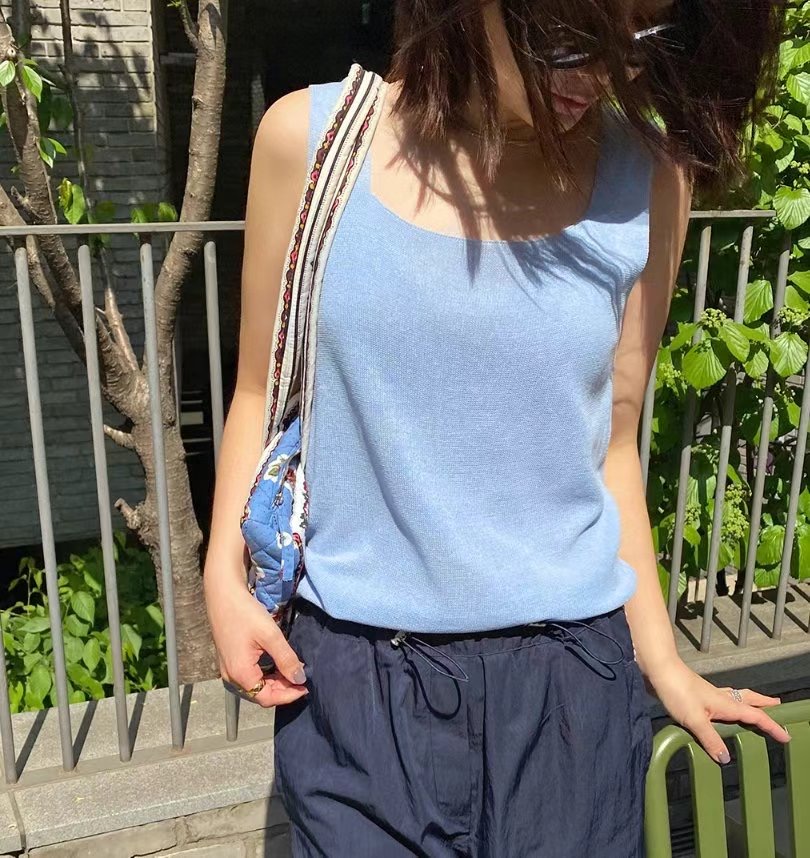IRVING PLACE韓國直郵㊣女士新款職業25春夏時尚人氣吊帶背心ONEBYONE吊帶/背心