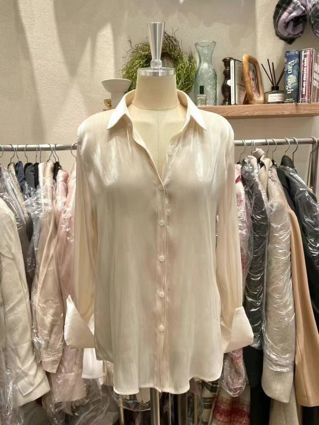 THE BARBARA韓國直郵㊣女士新品推薦人氣時尚休閑襯衫蕾絲衫THE BARBARA襯衫/蕾絲衫圖色3