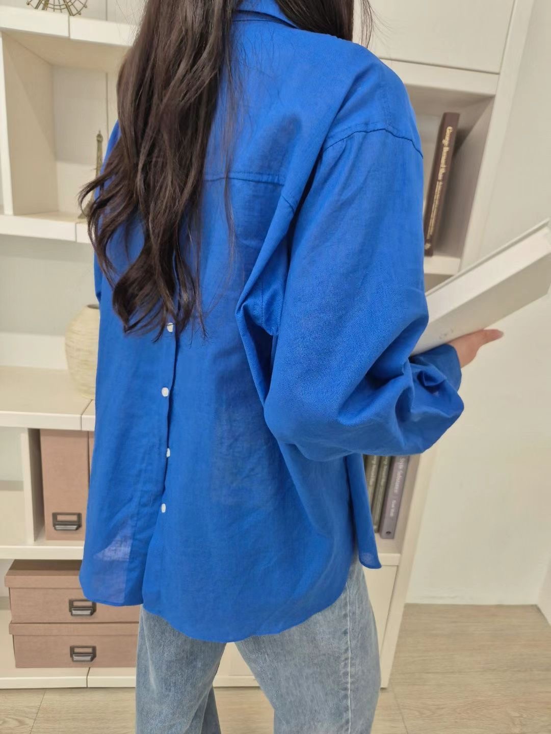 ALLU韓國代購㊣女裝新款職業人氣25春夏熱賣休閑襯衫蕾絲衫ALLU襯衫/蕾絲衫