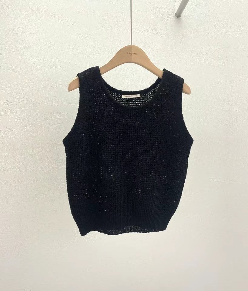 IRVING PLACE東大門㊣實拍女裝新品時尚職業推薦吊帶背心亞麻ONEBYONE吊帶/背心圖色3