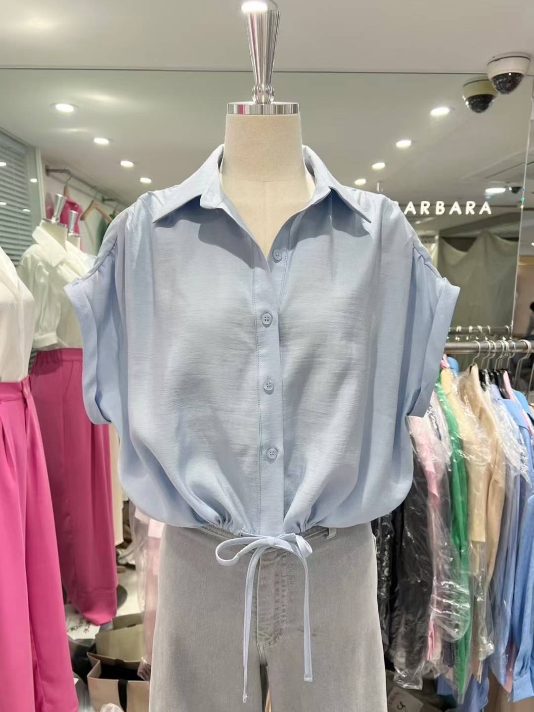 THE BARBARA東大門㊣實拍女士新款人氣職業休閑襯衫蕾絲衫THE BARBARA襯衫/蕾絲衫圖色1