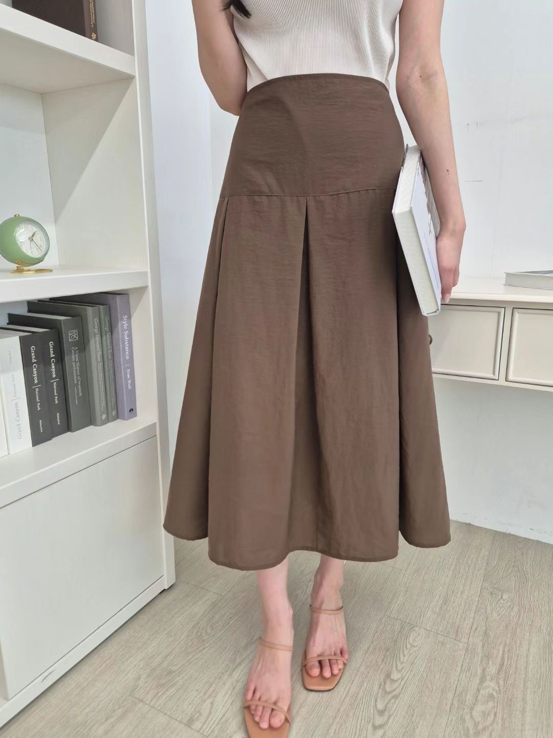 ALLU韓國代購㊣女裝新品人氣休閑職業推薦熱賣半身裙中短裙ALLU半身裙/中短裙