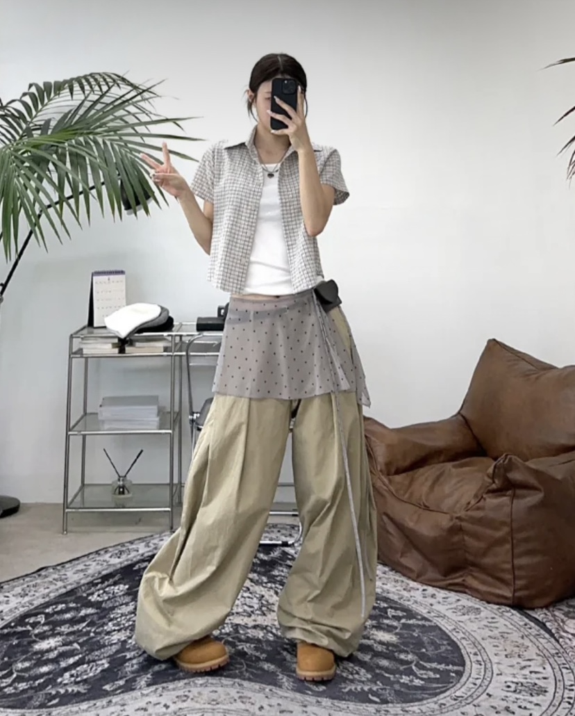 EOMPIT韓國代購㊣女士新款熱賣推薦職業時尚休閑襯衫蕾絲衫EOMPIT襯衫/蕾絲衫