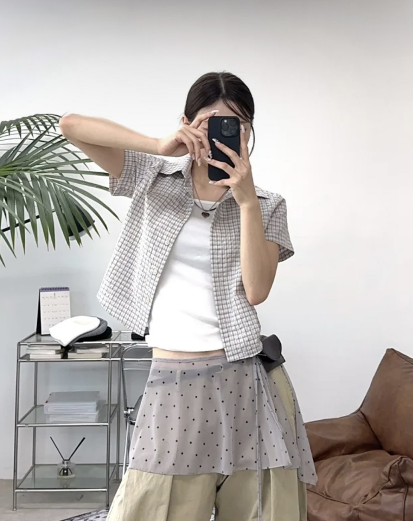 EOMPIT韓國代購㊣女士新款熱賣推薦職業時尚休閑襯衫蕾絲衫EOMPIT襯衫/蕾絲衫