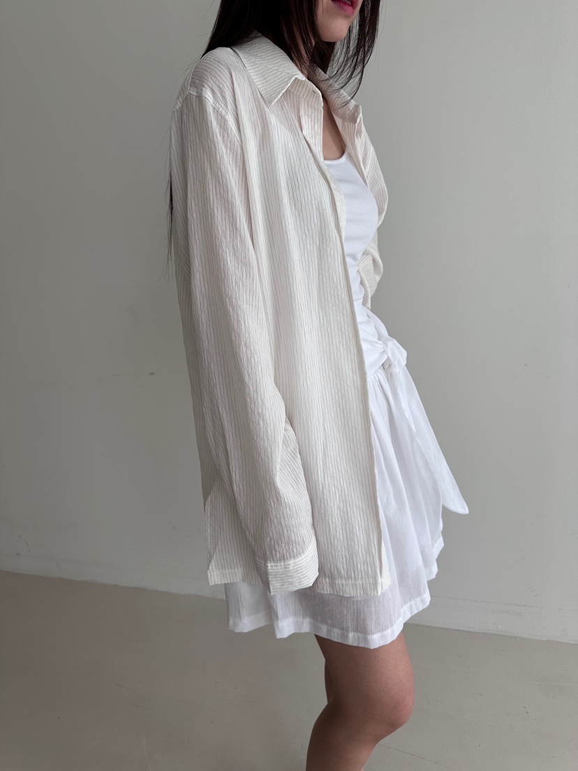 CYLINDER東大門㊣代購女士新款休閑熱賣25春夏人氣襯衫蕾絲衫CYLINDER襯衫/蕾絲衫