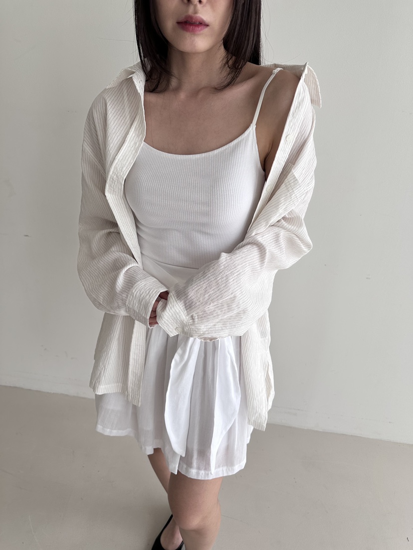 CYLINDER東大門㊣代購女士新款休閑熱賣25春夏人氣襯衫蕾絲衫CYLINDER襯衫/蕾絲衫