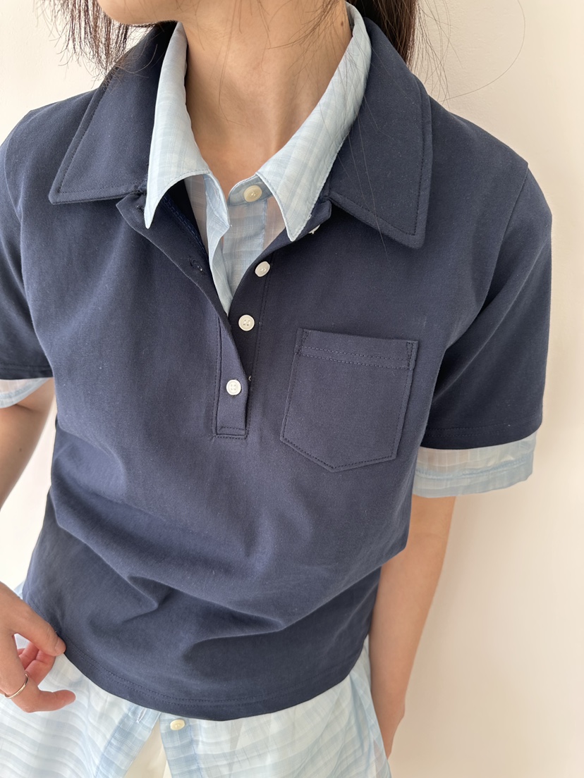 CYLINDER東大門㊣代購女士新款休閑25春夏推薦職業時尚人氣T恤CYLINDERT恤
