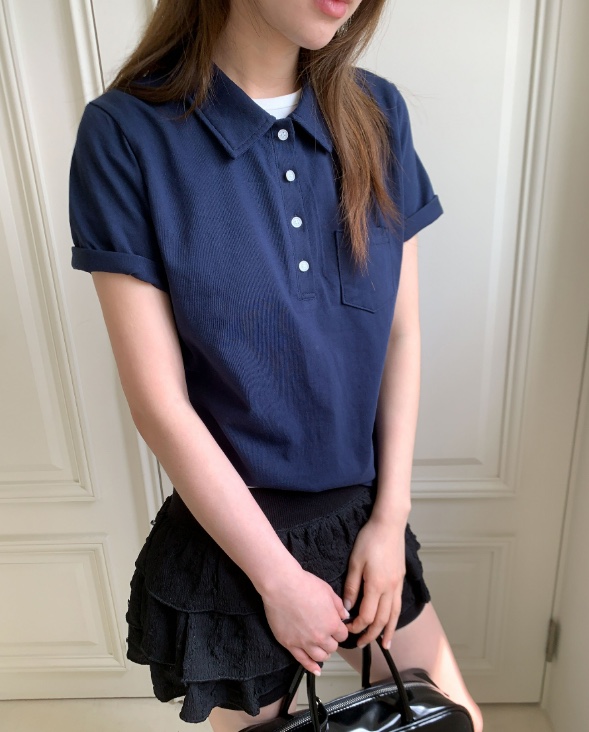 CYLINDER東大門㊣代購女士新款休閑25春夏推薦職業時尚人氣T恤CYLINDERT恤
