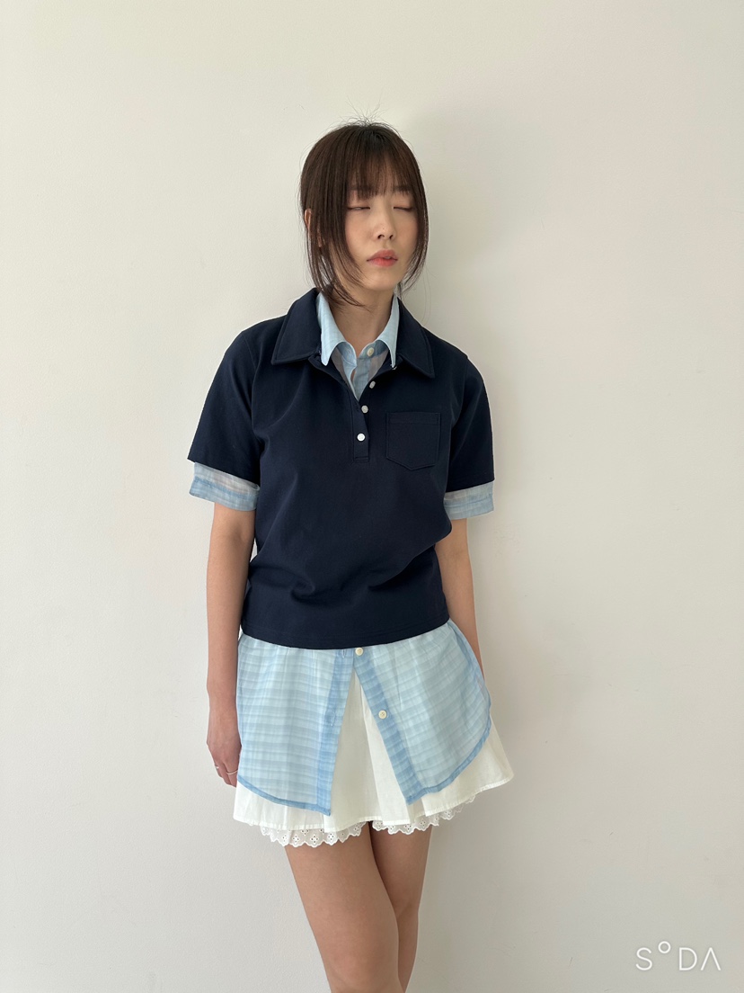 CYLINDER東大門㊣代購女士新款休閑25春夏推薦職業時尚人氣T恤CYLINDERT恤