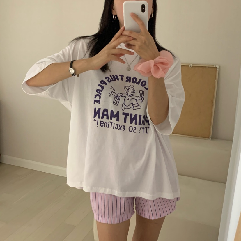 HELLO JINI韓國代購㊣女裝新品推薦人氣休閑熱賣職業時尚T恤HELLO JINIT恤