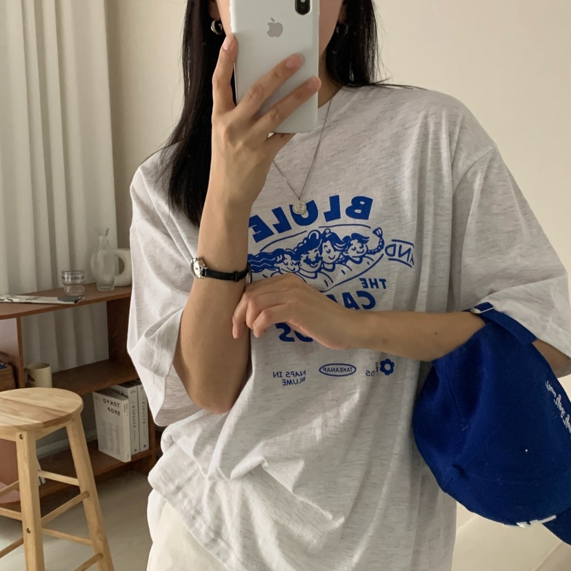 FROMJINI韓國直郵㊣女裝新品熱賣休閑推薦人氣時尚25春夏T恤FROMJINIT恤