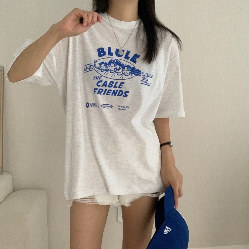 FROMJINI韓國直郵㊣女裝新品熱賣休閑推薦人氣時尚25春夏T恤FROMJINIT恤