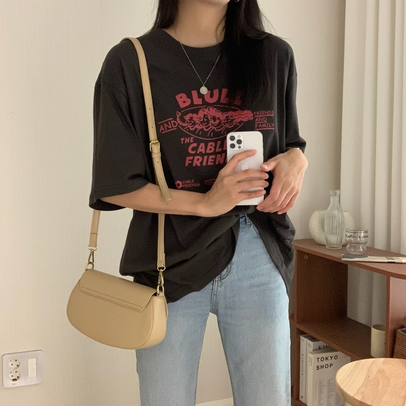 FROMJINI韓國直郵㊣女裝新品熱賣休閑推薦人氣時尚25春夏T恤FROMJINIT恤