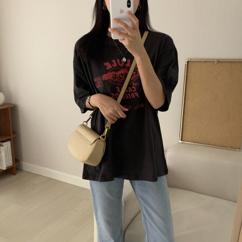 FROMJINI韓國直郵㊣女裝新品熱賣休閑推薦人氣時尚25春夏T恤FROMJINIT恤
