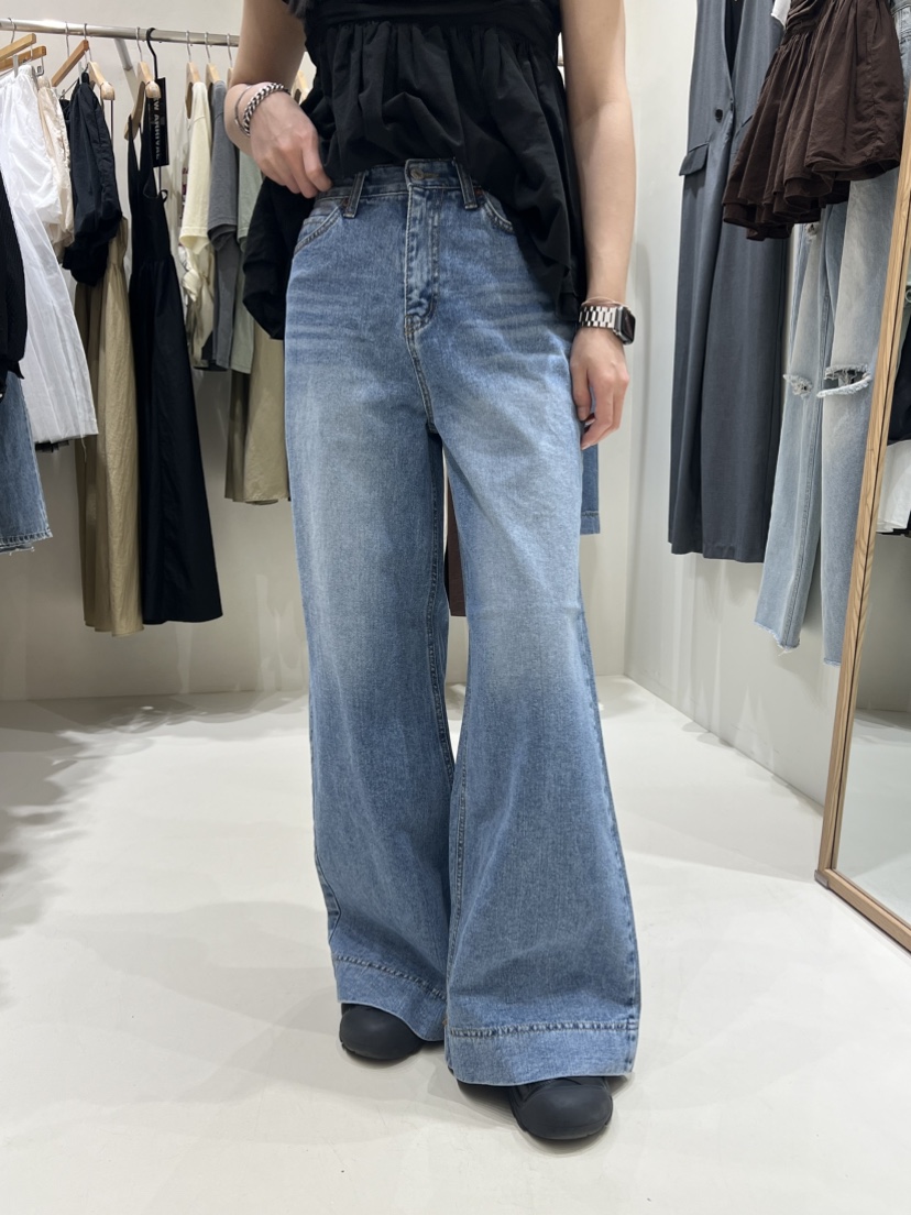 SHIRRING韓國代購㊣女裝新品時尚熱賣人氣推薦休閑牛仔褲打折SHIRRING牛仔褲